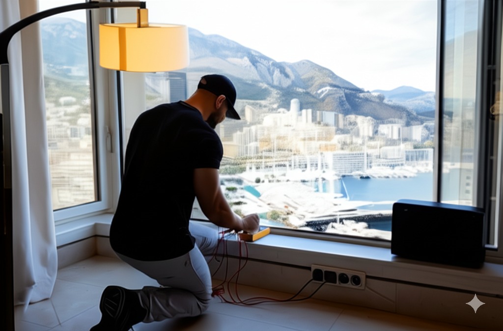 Dépannage de prises électrique par Anthony Électricien dans un appartement de monaco